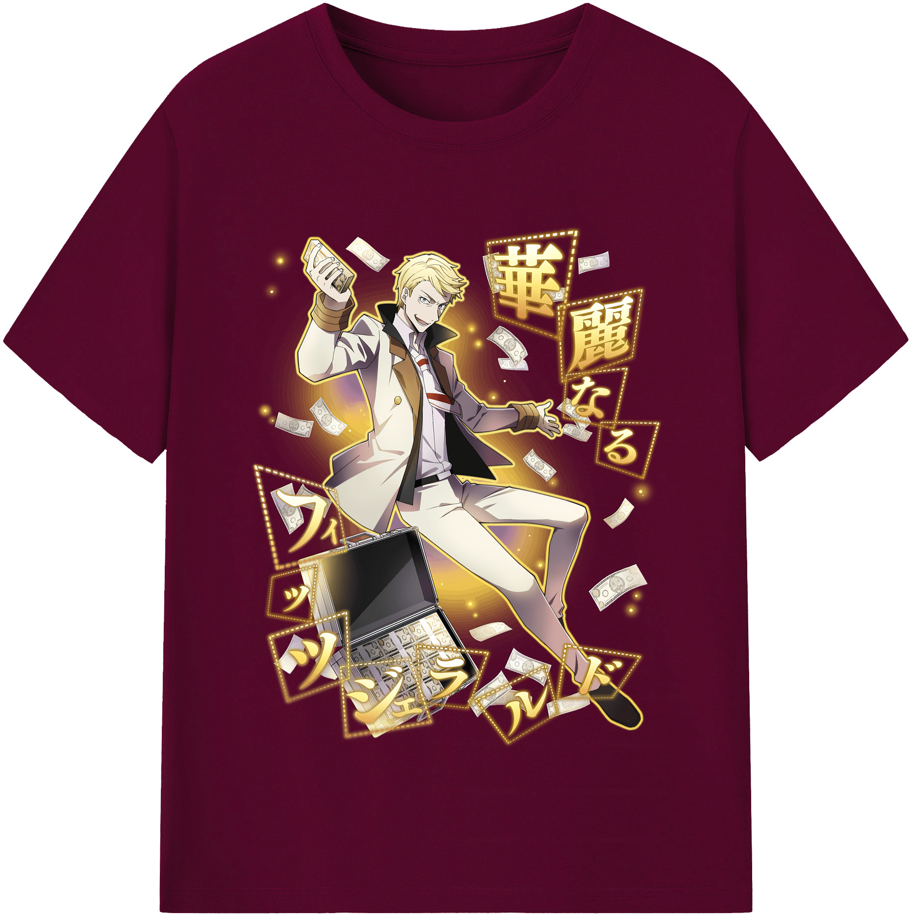 （画像用） 文豪ストレイドッグス Bungo Stray Dogs レディースカジュアルプリントTシャツ（綿100％）